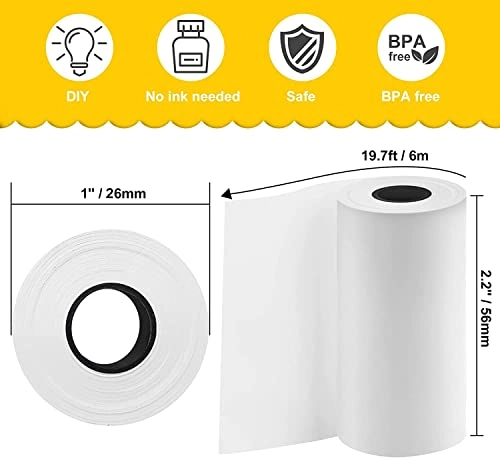 Camera Print Paper - 10 Rolls 2.2"