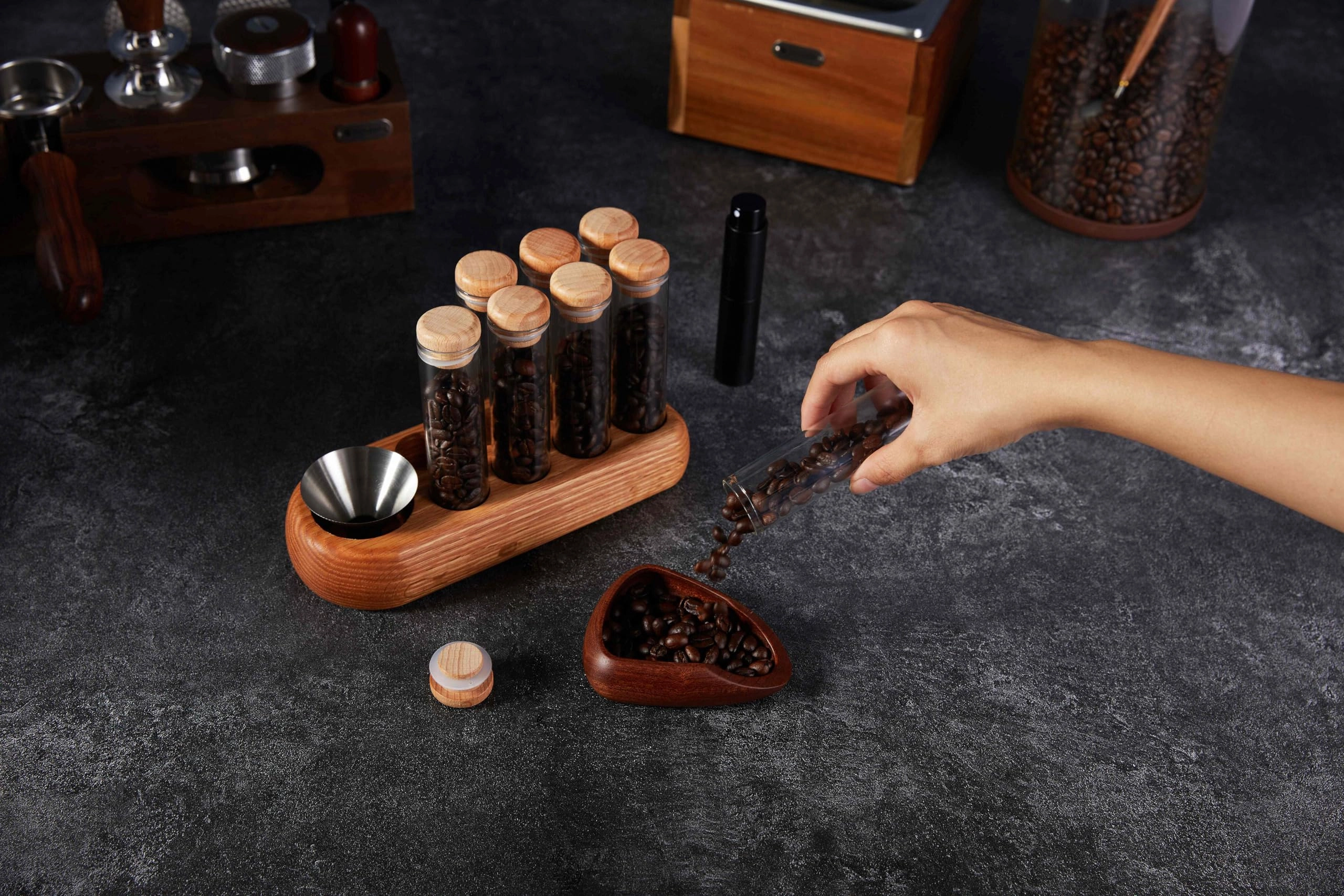 Coffee Bean Dosing Cup - 30g+ + Spray Bottle - 10ml