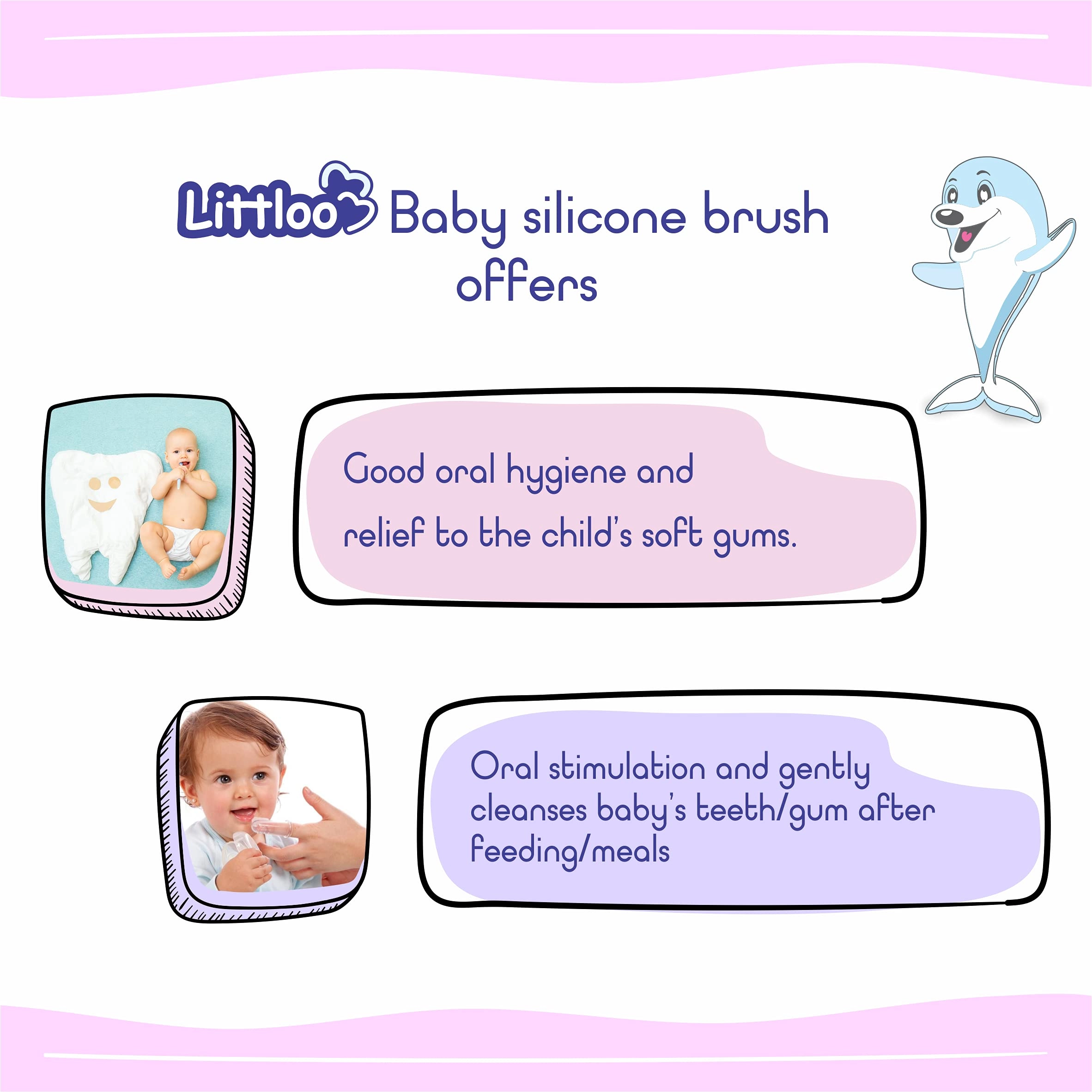 Finger Toothbrush - Flexible Bristles