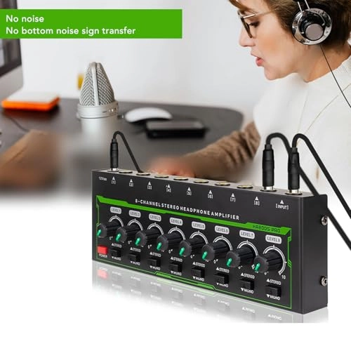 8 Channel Stereo Headphone Amplifier