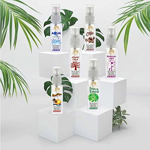 Aqua + Light Oudh + Summer Cologne + Midnight Love + Deep in the Forest + Coffee - Eau De Parfum 60ml