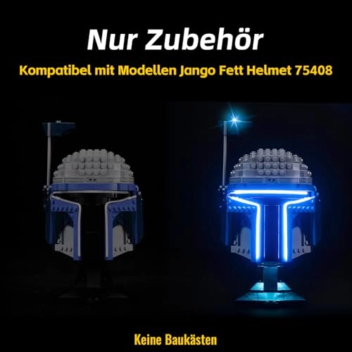 LED Light Set - Compatible with 75408 Jango Fett Helmet DIY