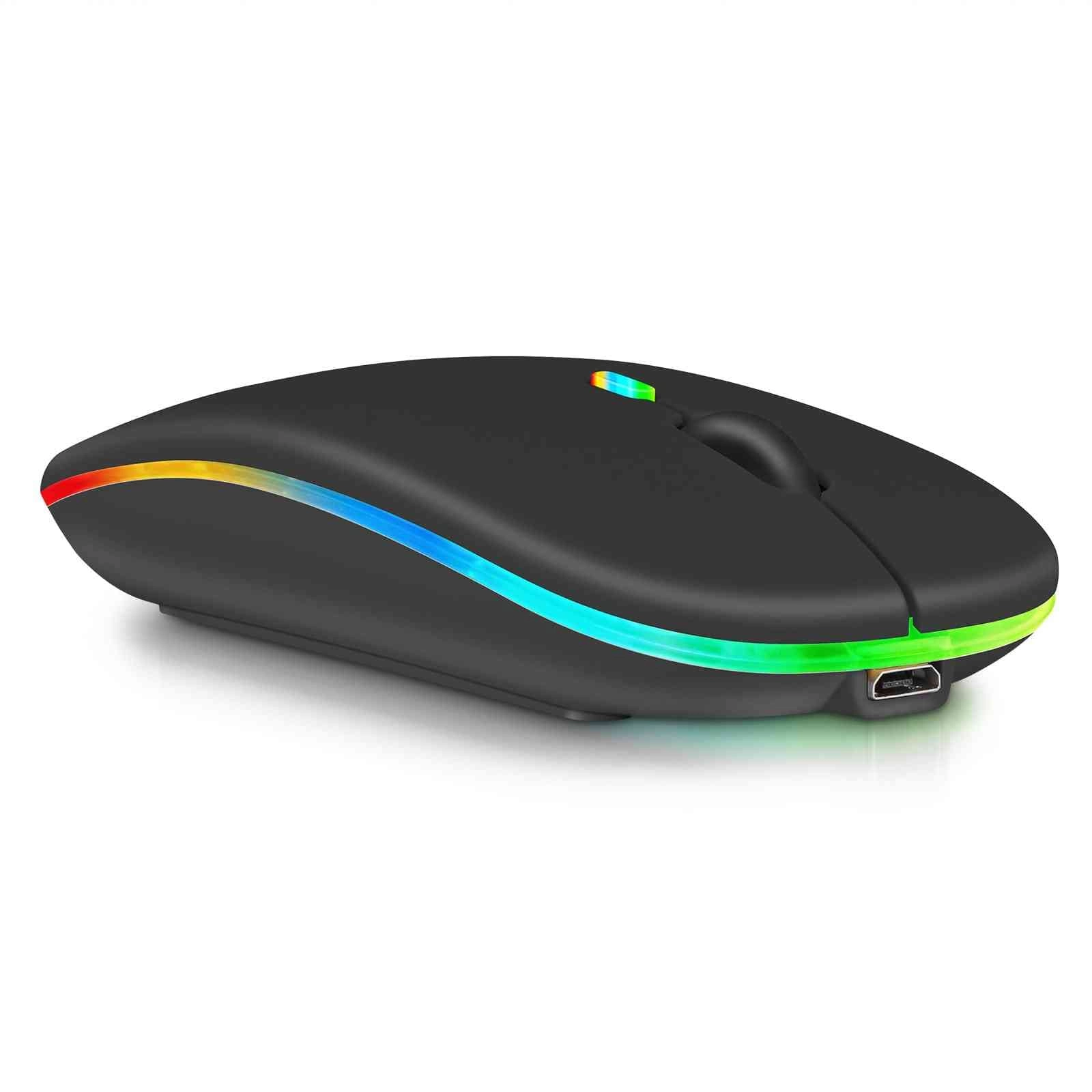 2.4GHz Rechargeable Wireless LED Mouse - Bluetooth