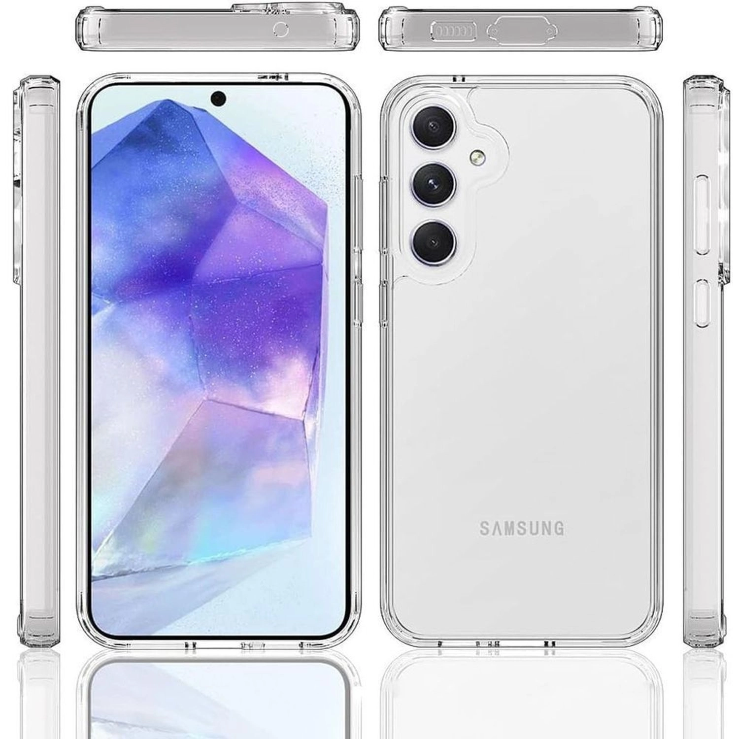 Lucid Case - Clear + Screen Protector for Samsung Galaxy A56