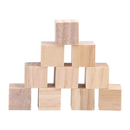 Square Wooden Blocks - 20pcs