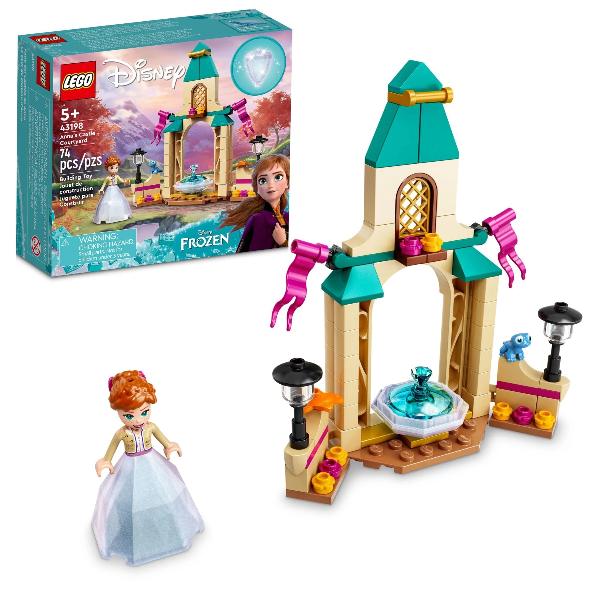 LEGO Disney Frozen 2 Anna’s Castle Courtyard (43198) - Diamond Dress Anna mini-doll
