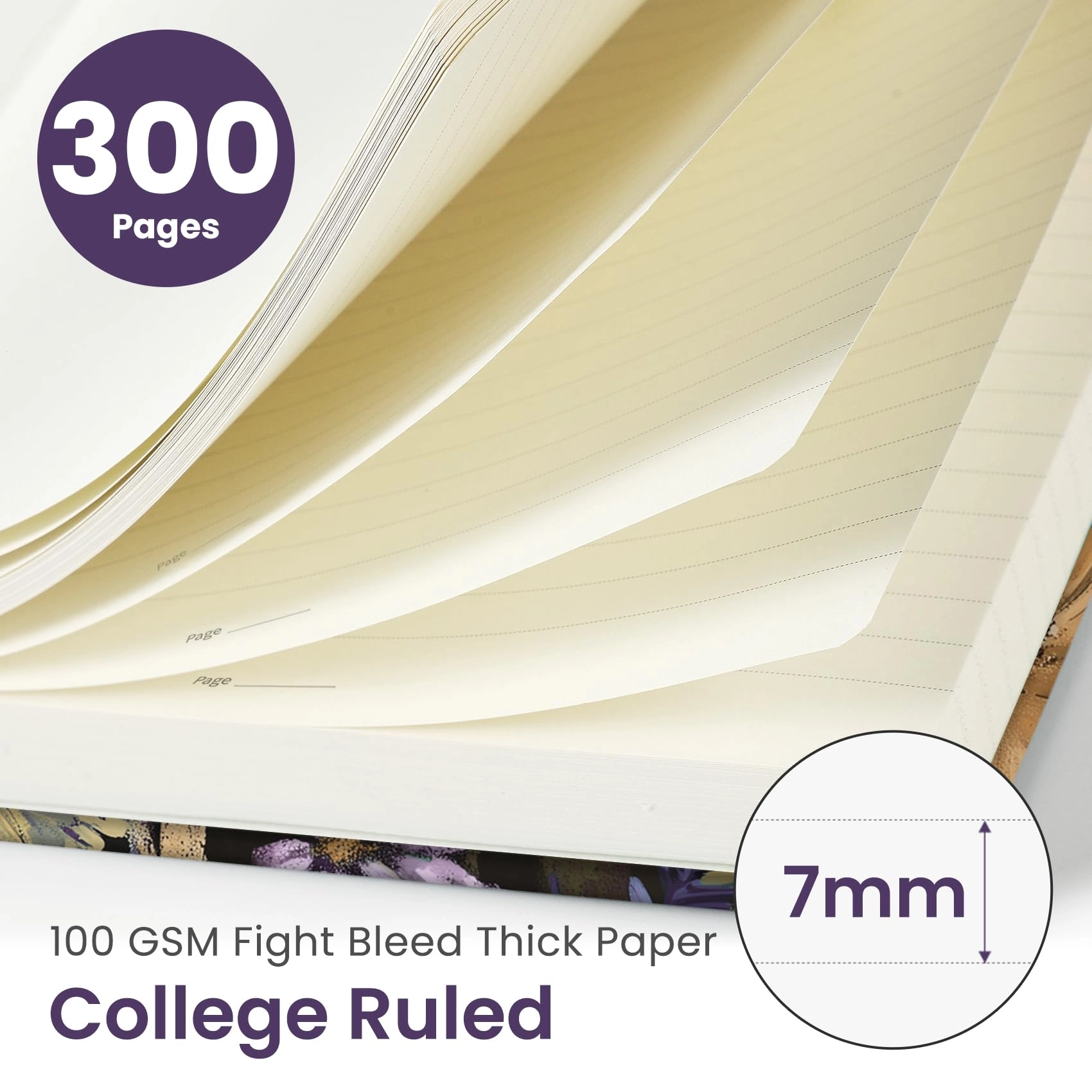 Spiral Notebook B5 Spiral - Lined 300 Pages