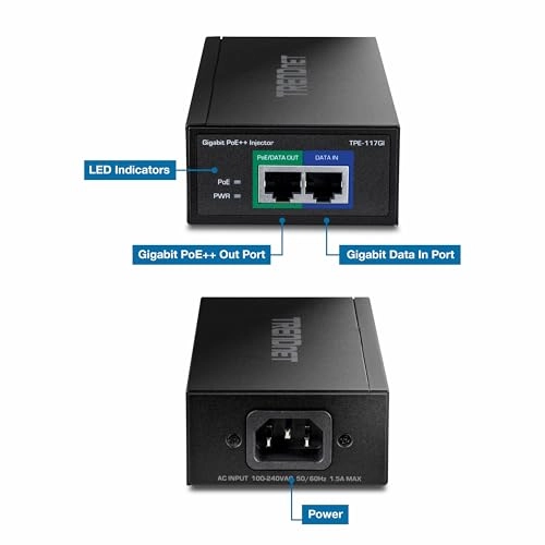 4-Port Gigabit PoE+ Injector - 65W