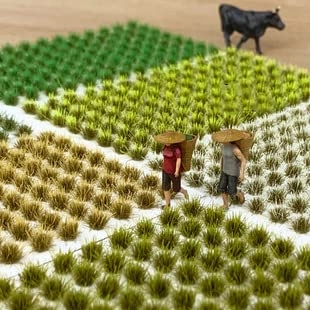 Grass Tufts - 208 Pcs 1:35/1:50/1:70/1:87 train railway model