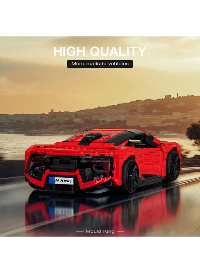 Car Building Sets (10117) - 1:12 Scale Red Sports Car