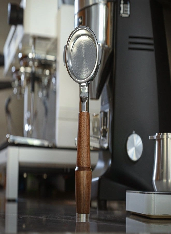 Bottomless Portafilter - 58mm E61 Group Head Walnut