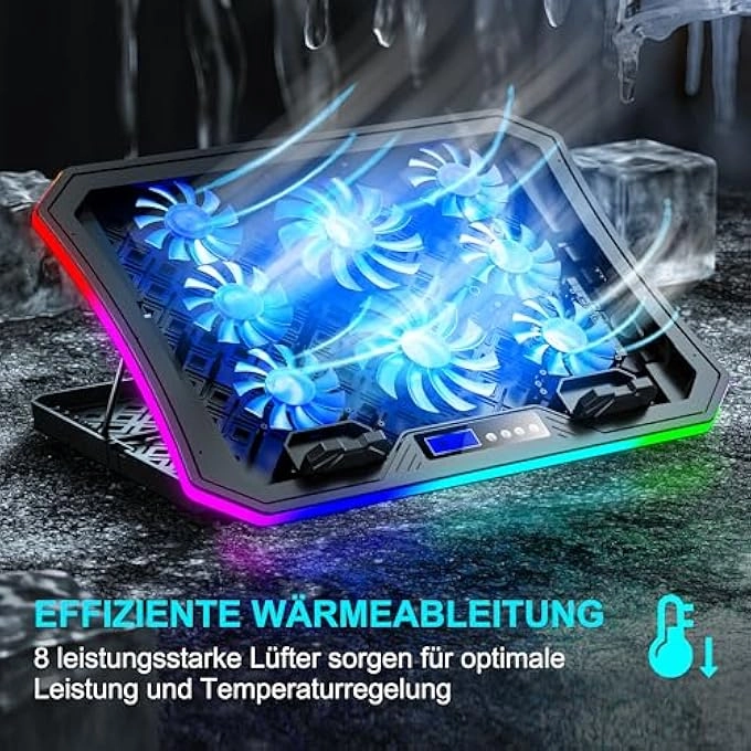 C50 - 8 Fans 15.6-17.3 INCH + Mobile Phone Stand