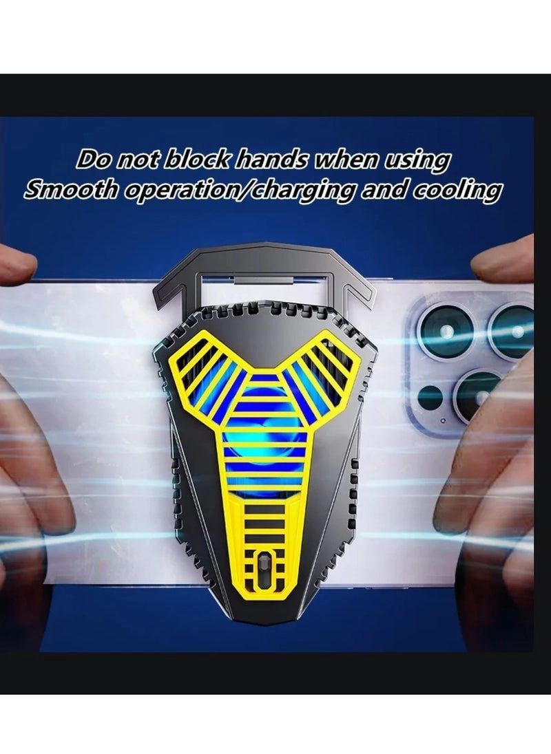 AL09 - Yellow Mobile Phone Cooling Fan