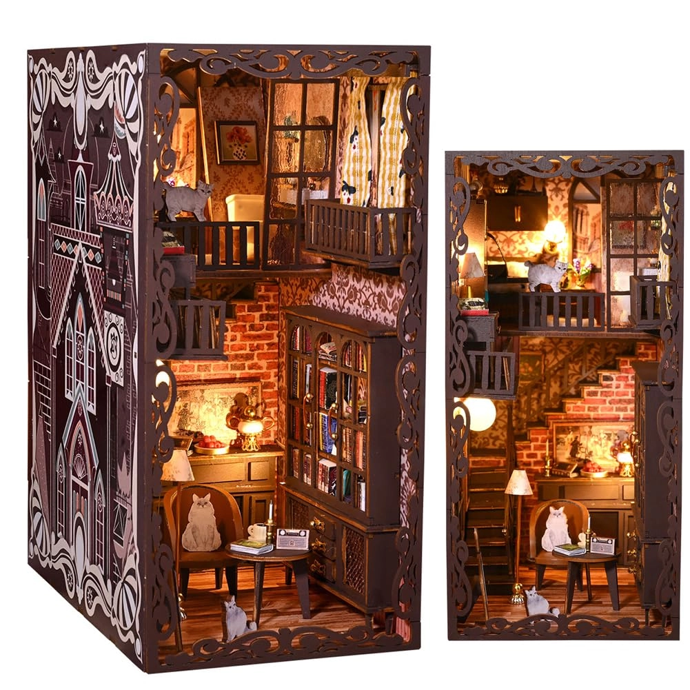 Miniature Dollhouse Kit - Dark magic mixed with gothic 1：24