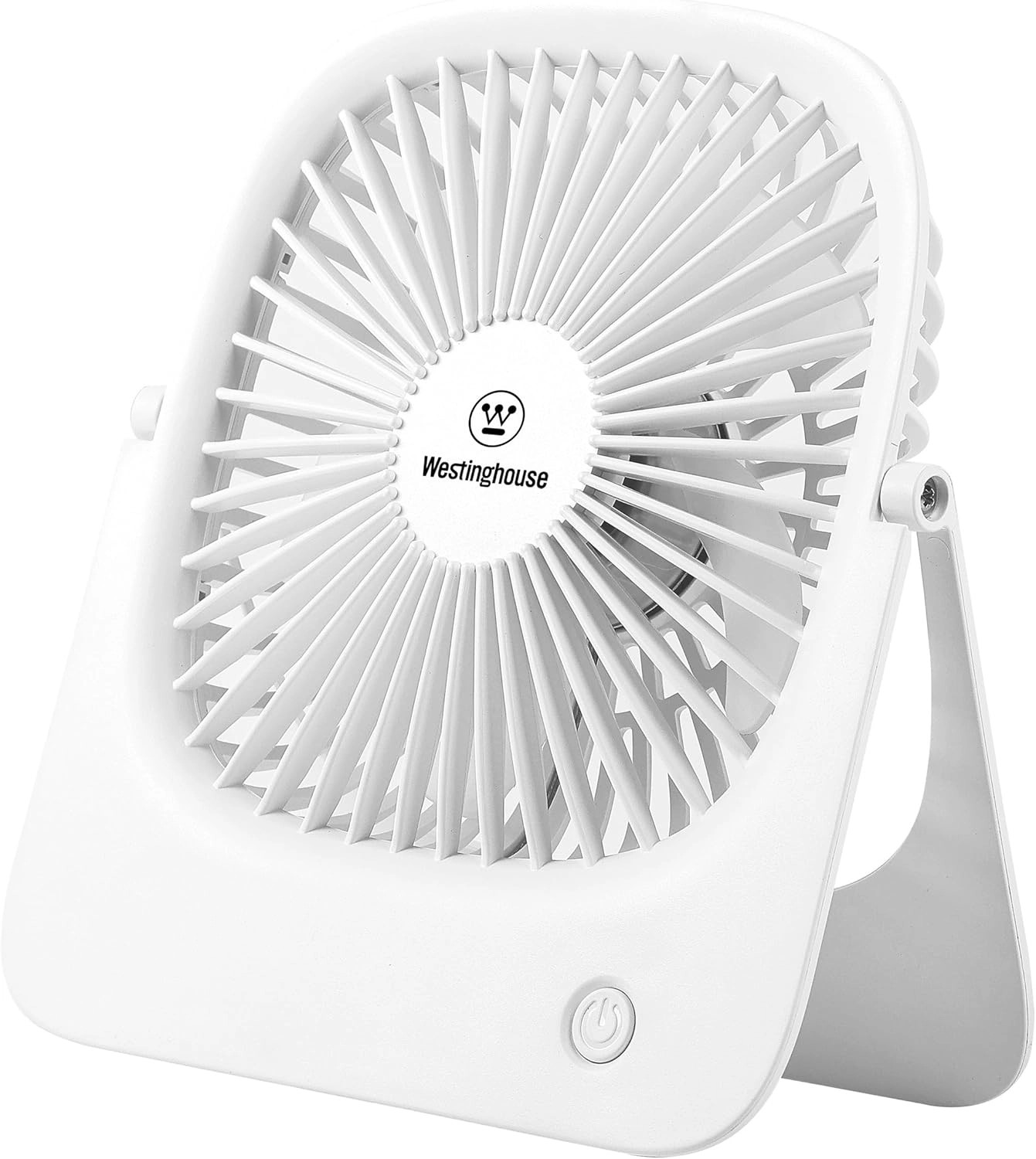 Rechargeable Desk Fan - LED Night Light 4-Speed USB