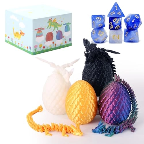 Dragon Egg - 4 pcs + DND Dice - 7 pcs