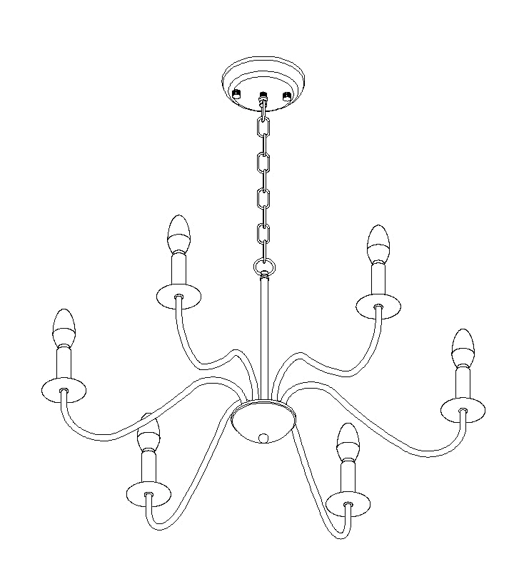 WTUOING Vintage Chandelier