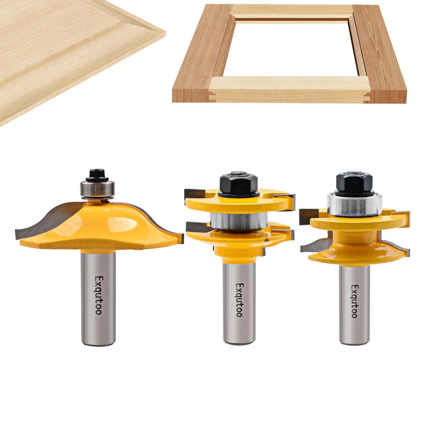 Router Bit - 1-5/8"" 1/2"" 3Pcs Set