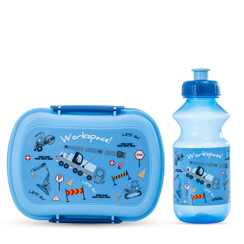 Lunch Bag - Dinosaurs + Lunch Box - 750 ml + Water Bottle - 450ml