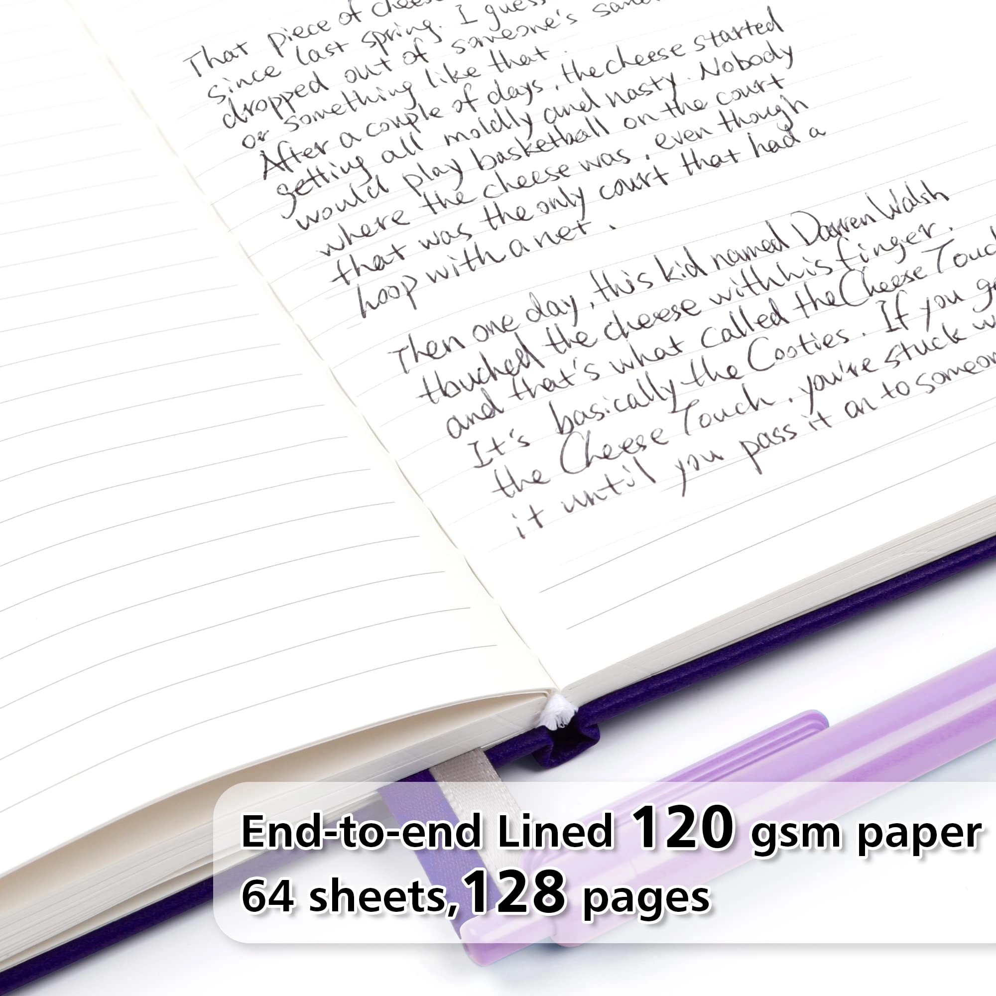 Journal Notebook A5 - Lined 64 Sheets