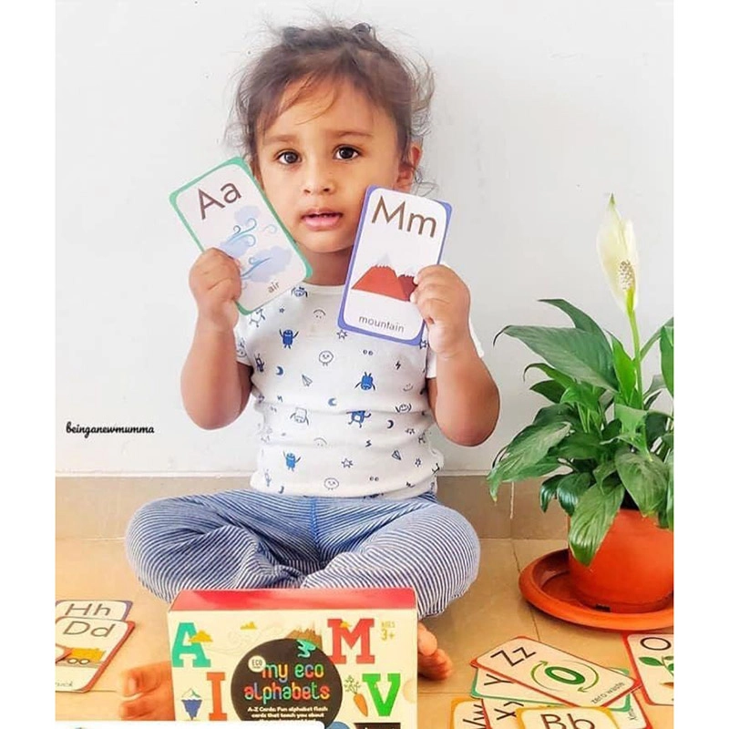 Eco Alphabets Letter Recognition Card Game - 3 years & above