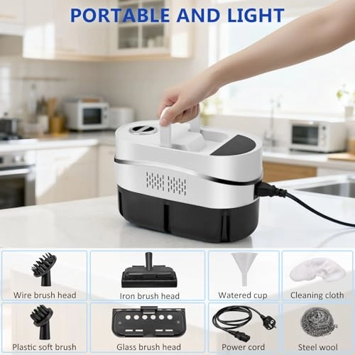 Portable High Pressure Steam Cleaner - 3,5-bar 1100ML