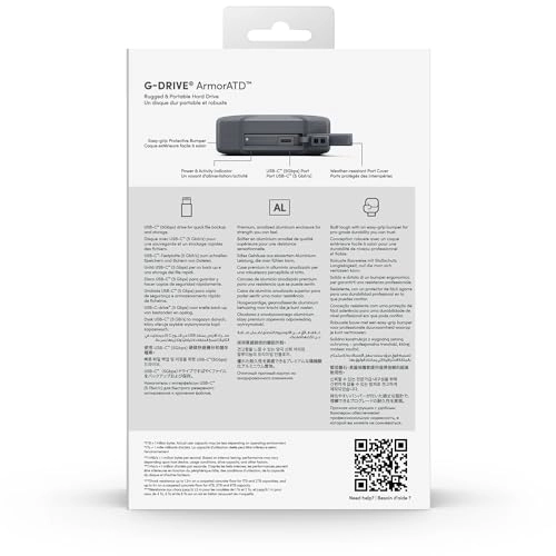 G-Drive ArmorATD - 5400 RPM 6TB 2.5-inch HDD