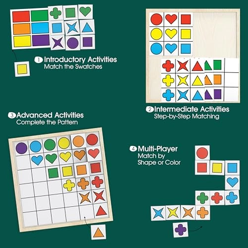 Match The Shapes Wooden Game - 15 years and up 36 pieces