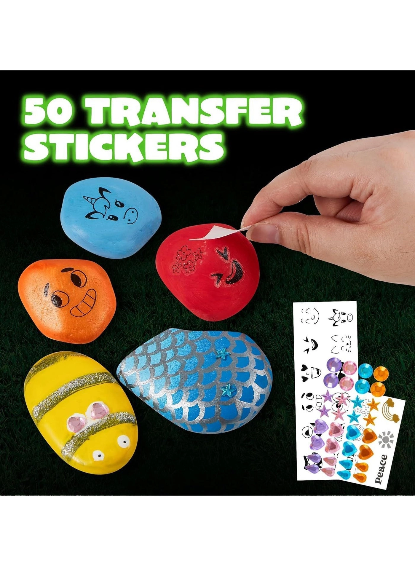 Glow in the Dark Rock Painting Kit