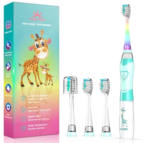Children's Electric Toothbrush - Green Giraffe Sonic