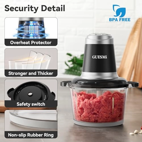 Food Processor - 8 Cups+8 Cups Electric