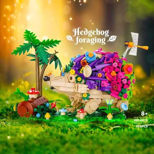Flowers Hedgehog Building Kits - 988 pcs