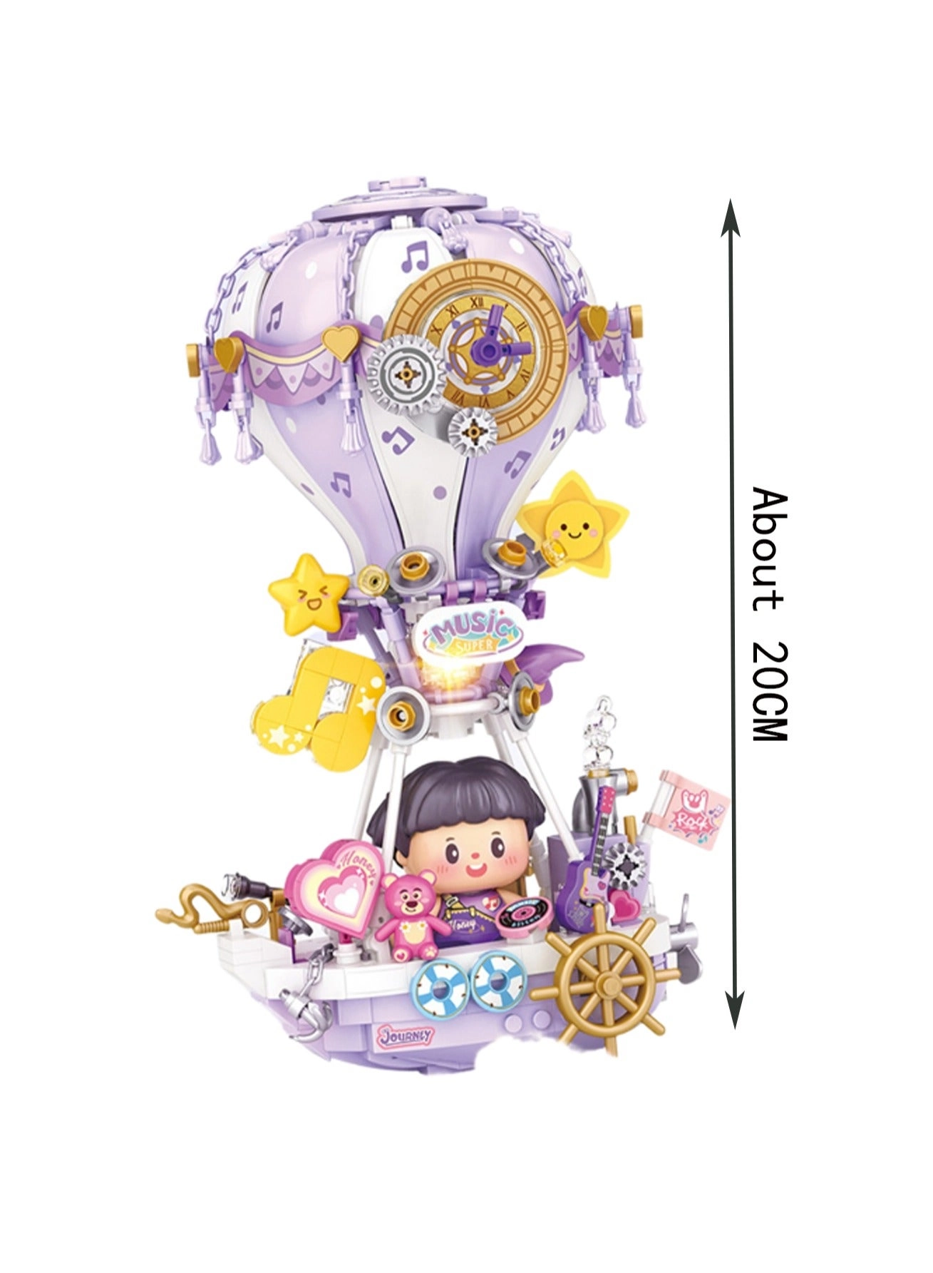 Hot Air Balloon - Purple Building Block