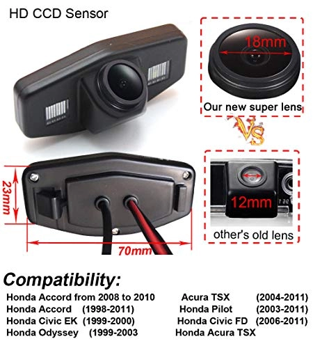 Rear View Camera - Night Vision 1280 x 720 pixels