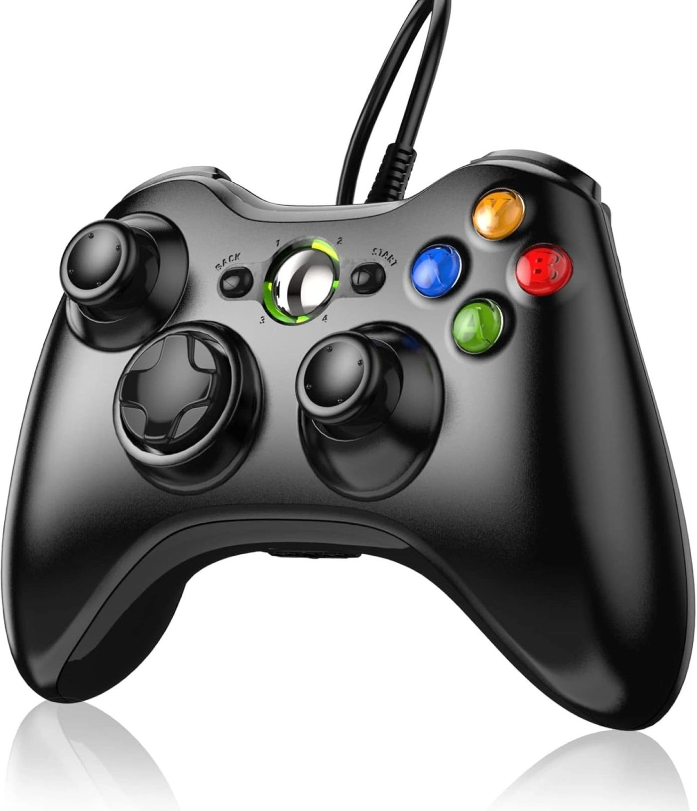 YUDEG Xbox 360 Wired controller - Black
