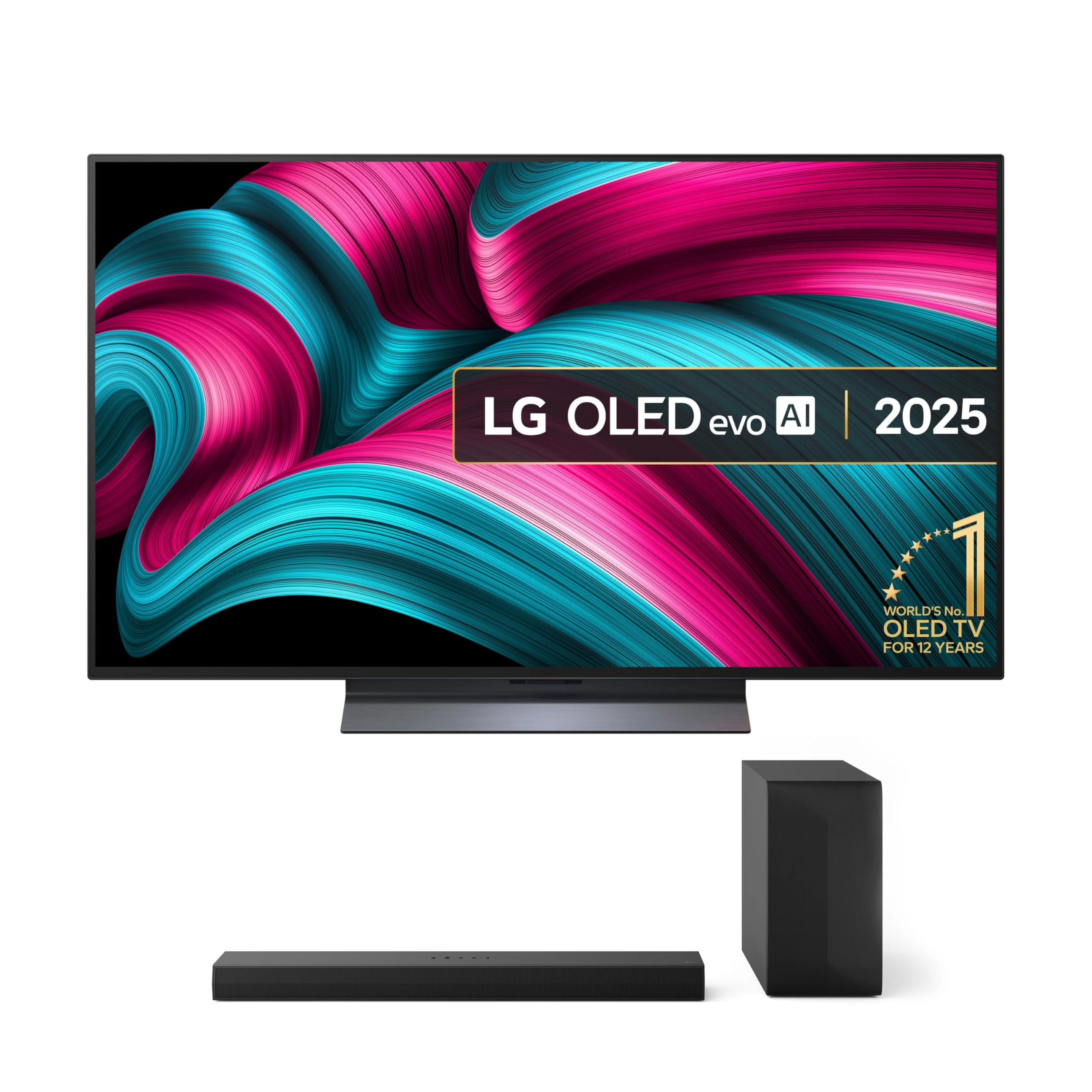 LG OLED48C55LA - 48-Inch + US60T - 3.1 channel, 340W