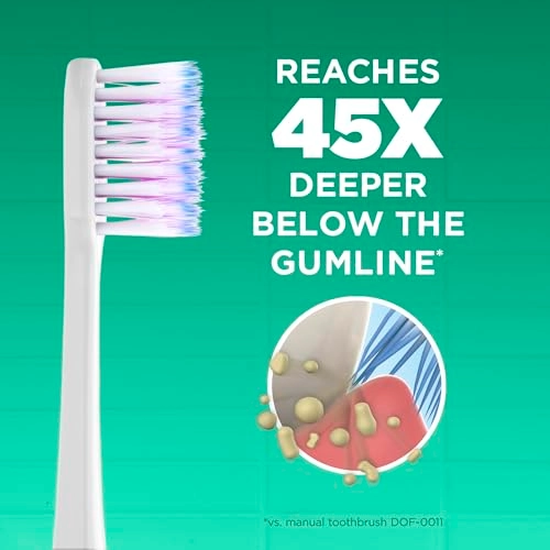 Sonic Power Toothbrush - White 1ct + Refill Heads - 2ct
