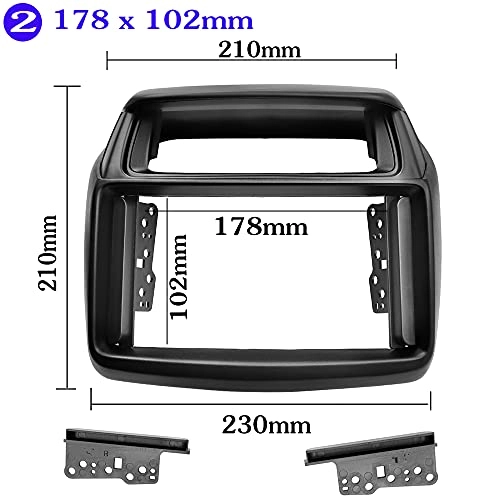 2din Radio Frame - Mitsubishi Pajero Sport Triton L200 2014
