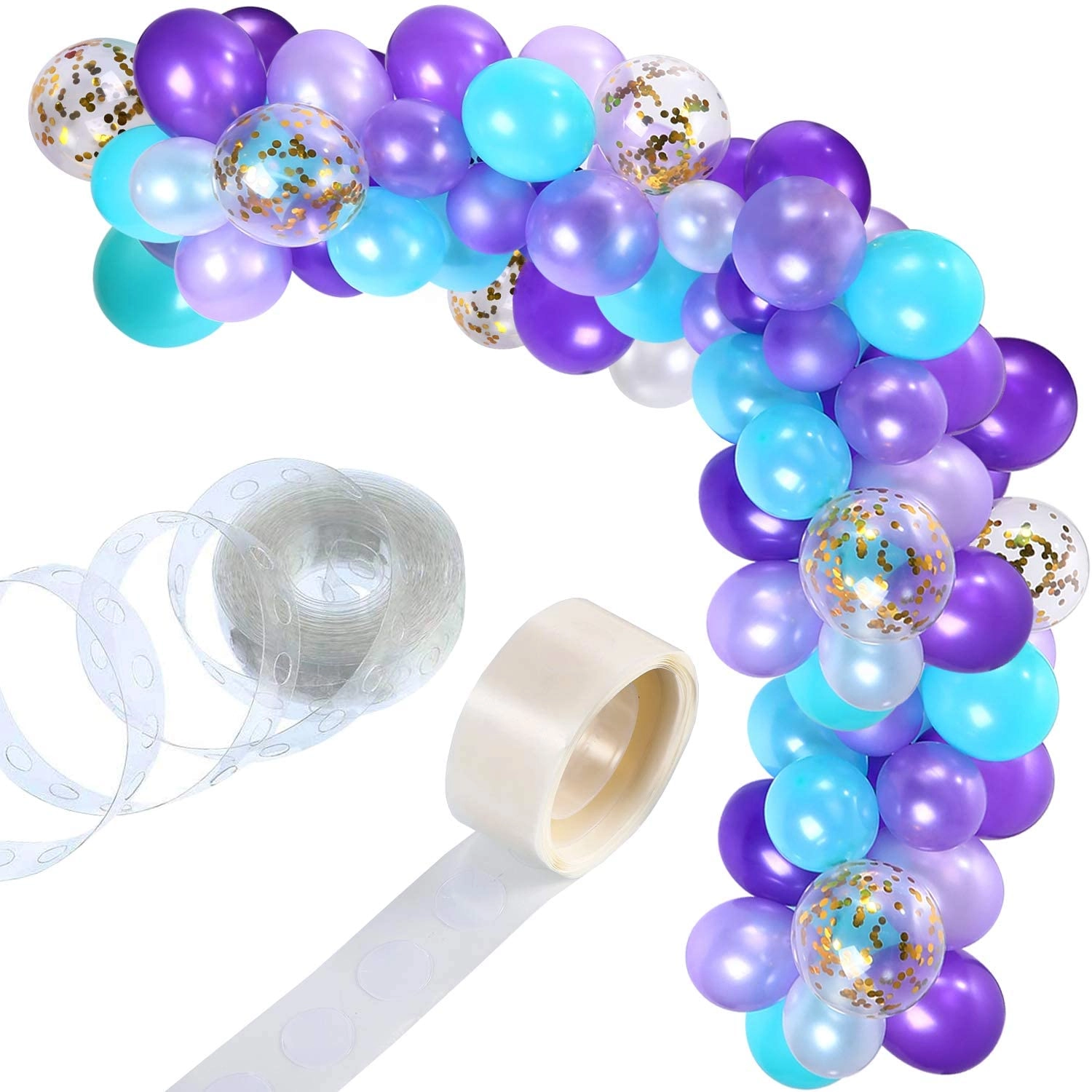 Party Time Trading LLC Balloon Garland Kit - 112 Pieces Birthday Wedding