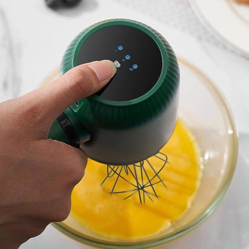 Cordless Hand Mixer - USB Rechargeable 1200mAh 2 whisk attachments