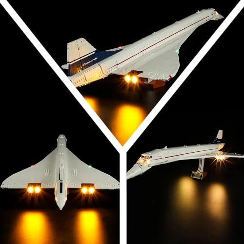 LED Light Kit for Lego 10318 Airbus Concorde Set - USB battery