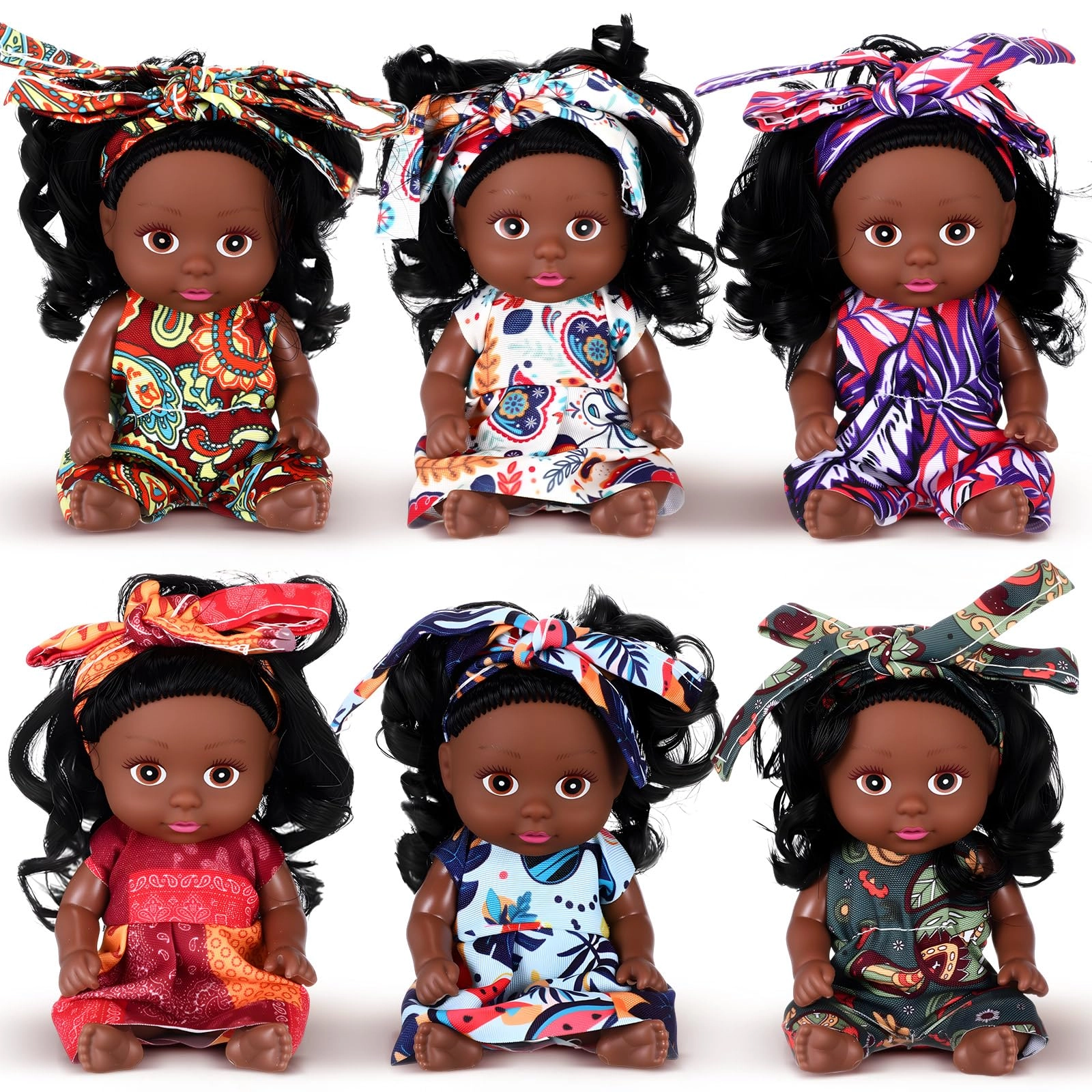 Hanaive Reborn Baby Doll - 4 Inch 6 Pcs Set