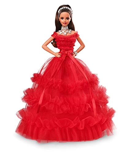 Barbie Holiday - Brunette Red Gown