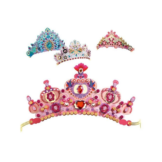 Princess Tiaras DIY Kit - 5+ years 4 pieces