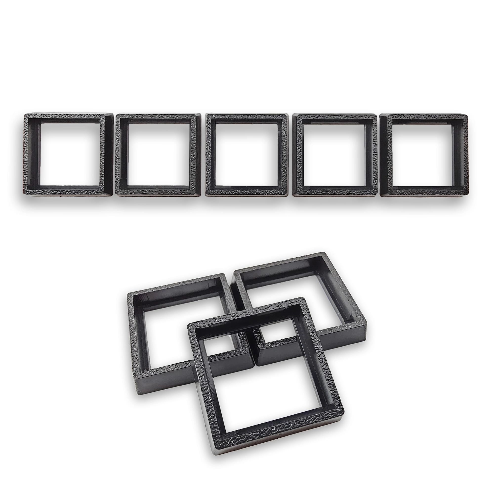 20 to 25mm Square Bases Size Converters - 100 pcs square and other shapes