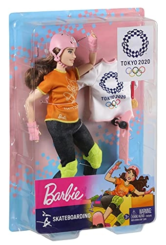 Barbie Olympic Games Tokyo 2020 Skateboarder - Skateboard Jacket Medal Ages 3+