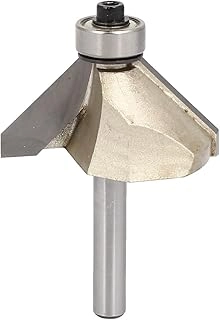 uxcell Chamfer Router Bit - 45 Degree 1/4" Shank 7/8" Cutting Height