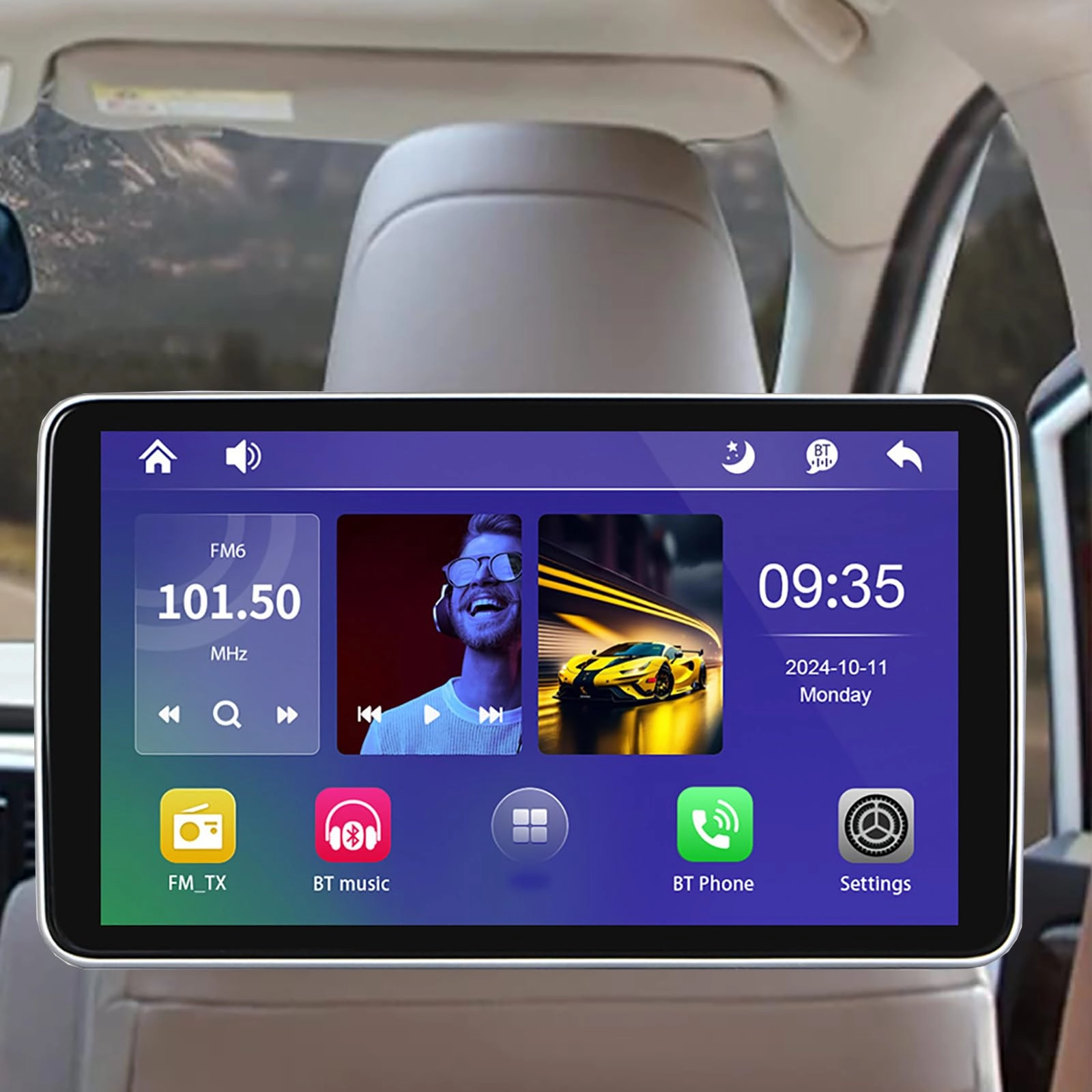 In-Car Headrest Monitor - 10.1/11.6″