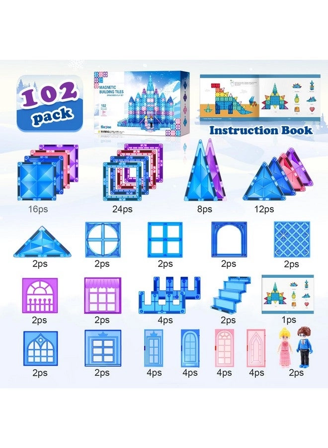 Frozen Magnetic Tiles - Princess 102pcs