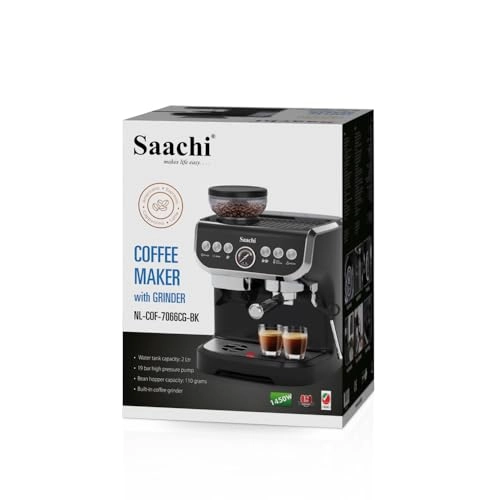 19-Bar Coffee Maker - Integrated Conical Burr Grinder 2L